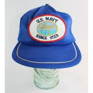 Vintage U.S. Navy Range User UTEC Trucker Mesh Hat Baseball Cap 1980's Snapback
